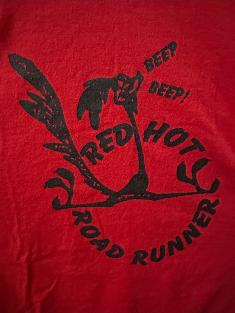 Vintage Fruit of the Loom Red Graphic Label Tee